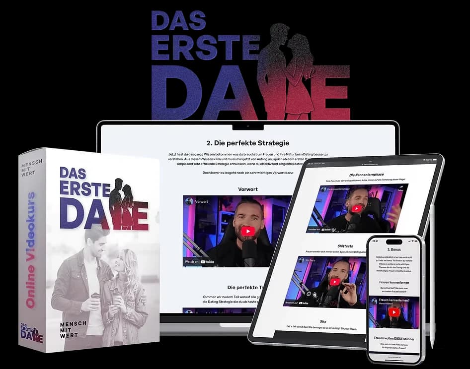 Das erste Date – Online Videokurs Produktbox